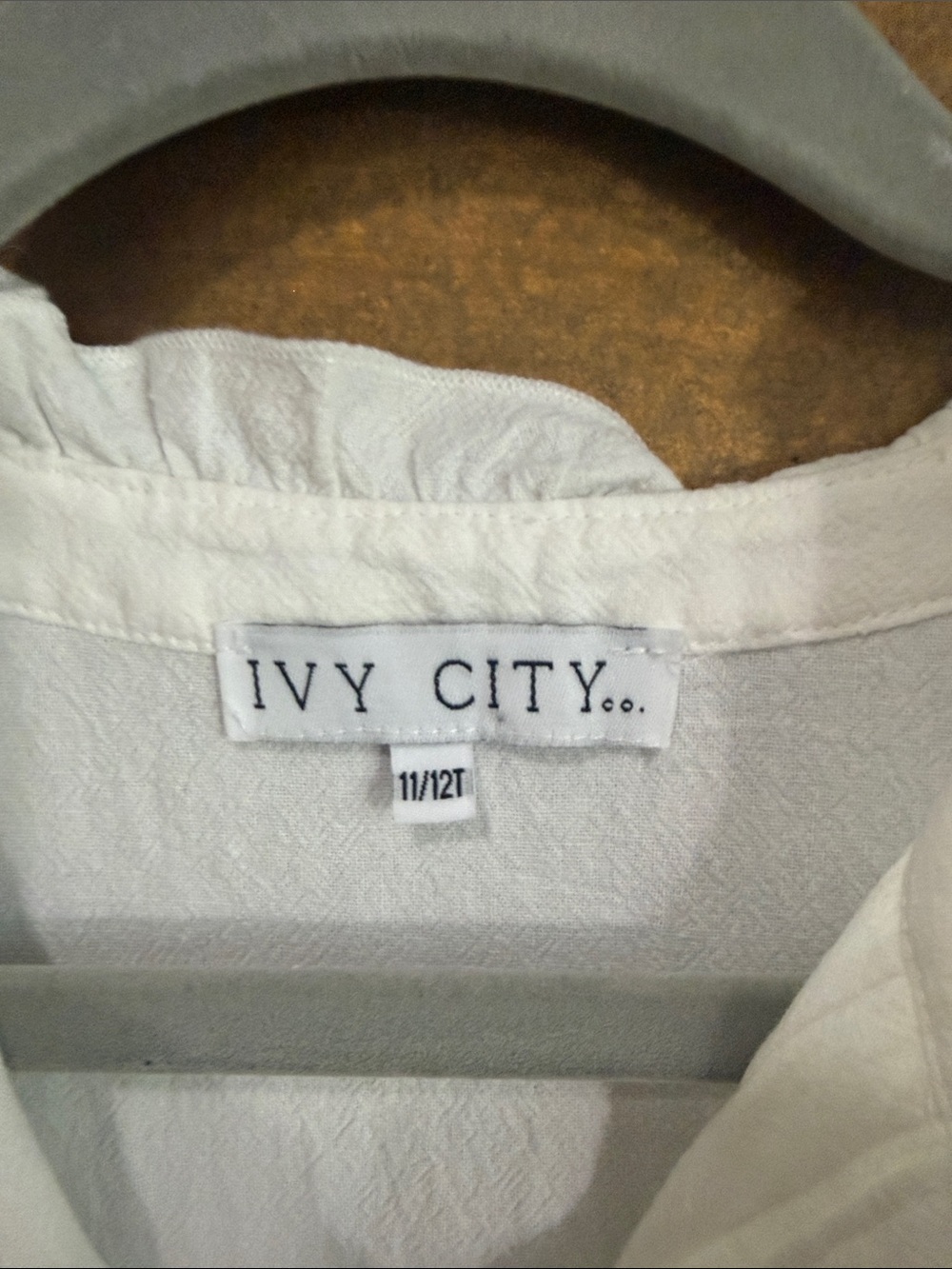 Ivy City Co Santorini tiered dress, 100%, cotton, embroidered flower details. - Picture 8 of 13